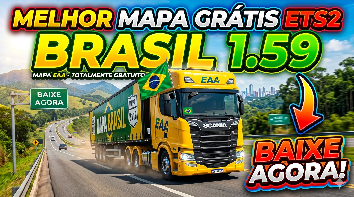 BR BRASIL MAPA EURO TRUCK SIMULATOR 2 